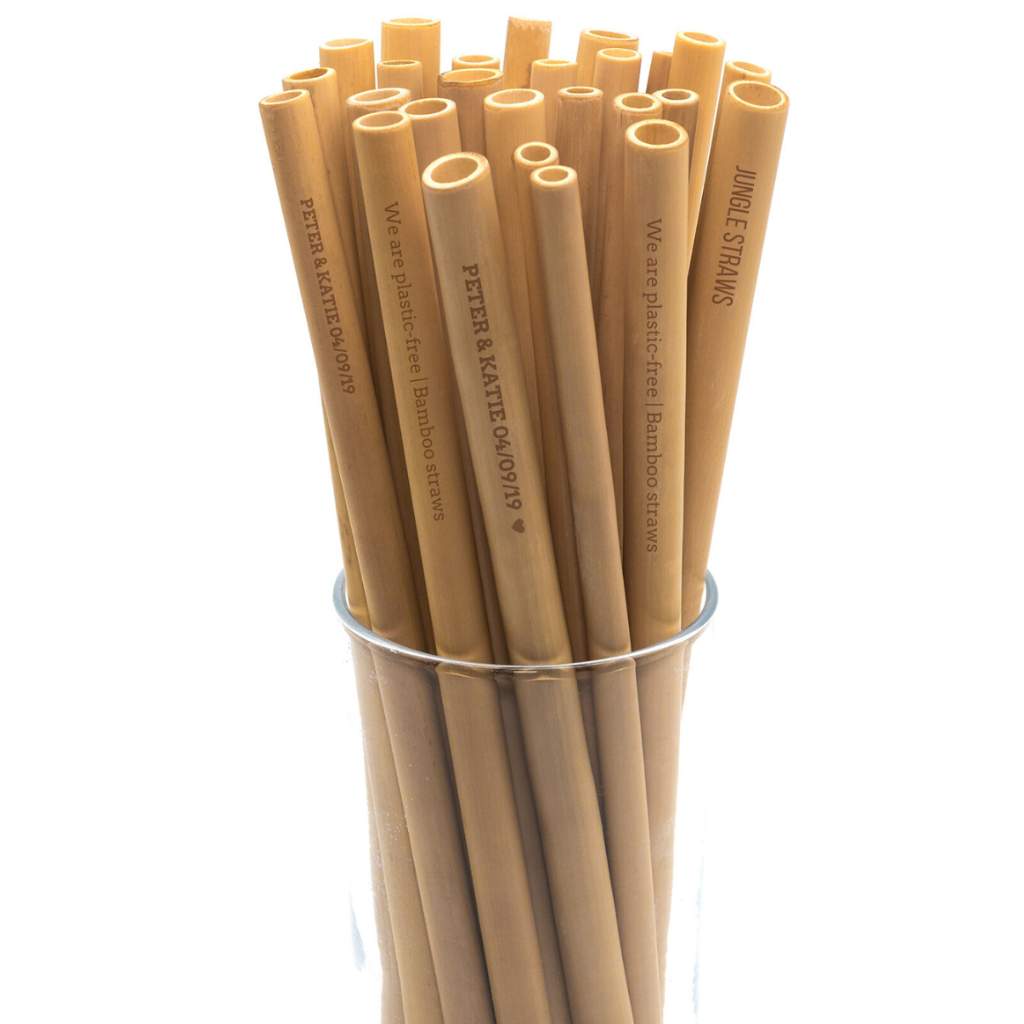 Custom Branded Bamboo Straws For Businesses or Weddings-4